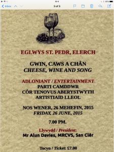 Wine, Cheese and Song